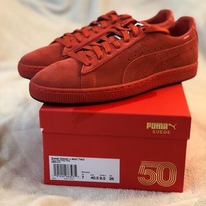 PUMA X MAC TWO Suede in Fiery Red